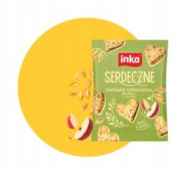 INKA | SERDECZNE | OWSIANE SERDUSZKA MUSLI | JABŁKO | 50g