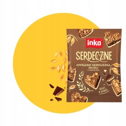 INKA | SERDECZNE | OWSIANE SERDUSZKA MUSLI | CZEKOLADA | 50g