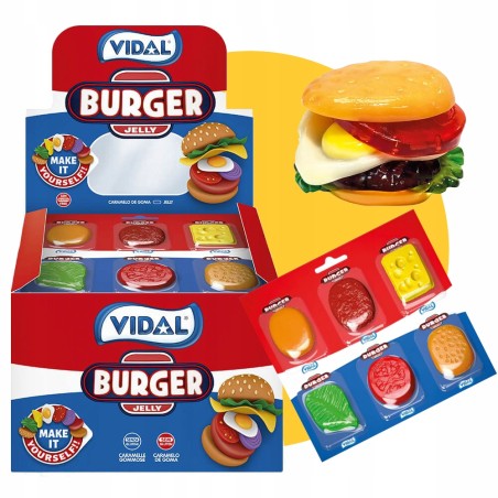 VIDAL | BURGER JELLY | ŻELKI | 66 szt